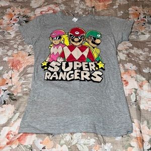 Super Mario X Power Rangers Tee